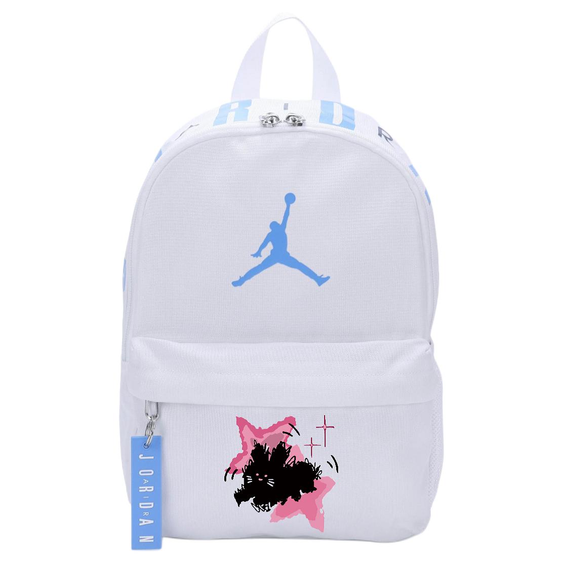 

Jordan Полиэстеровый рюкзак обычный унисекс белый, Rabbit Print