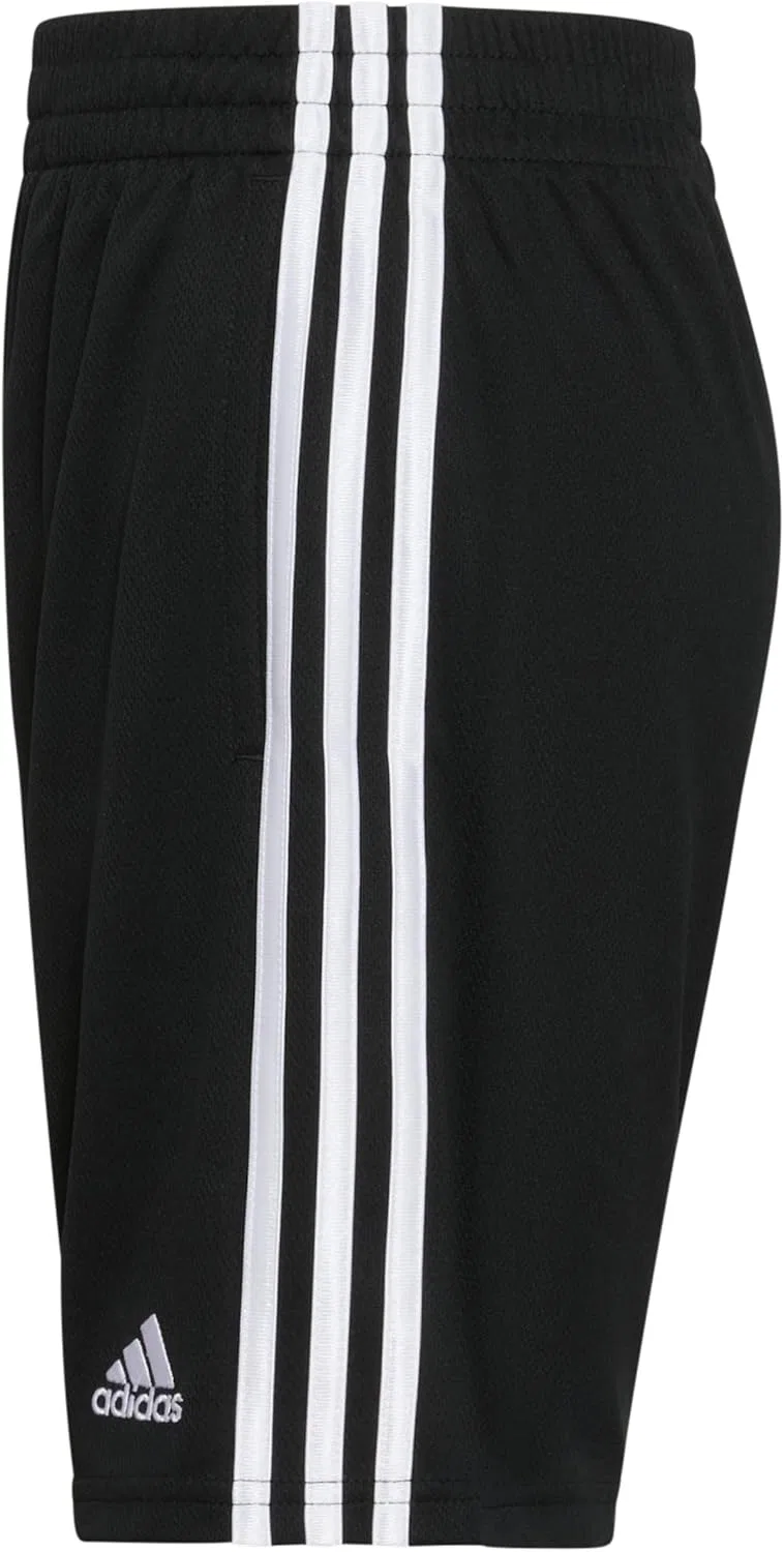 Детские классические шорты Adidas с тремя полосками, Black Adi — фото 2