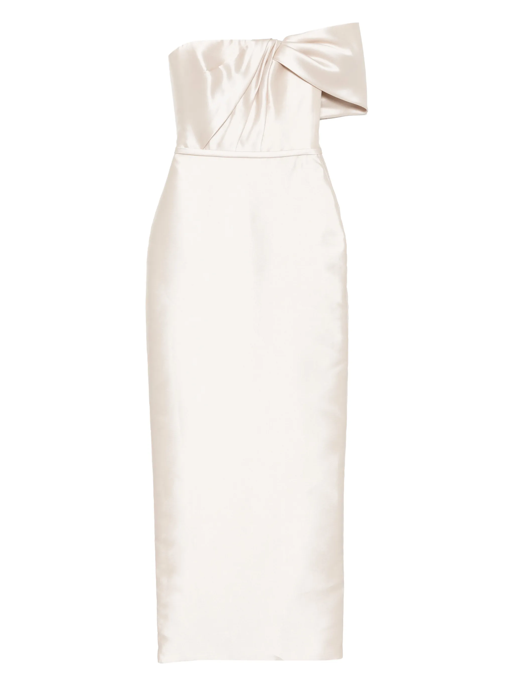 

Атласное платье Amsale, бежевый