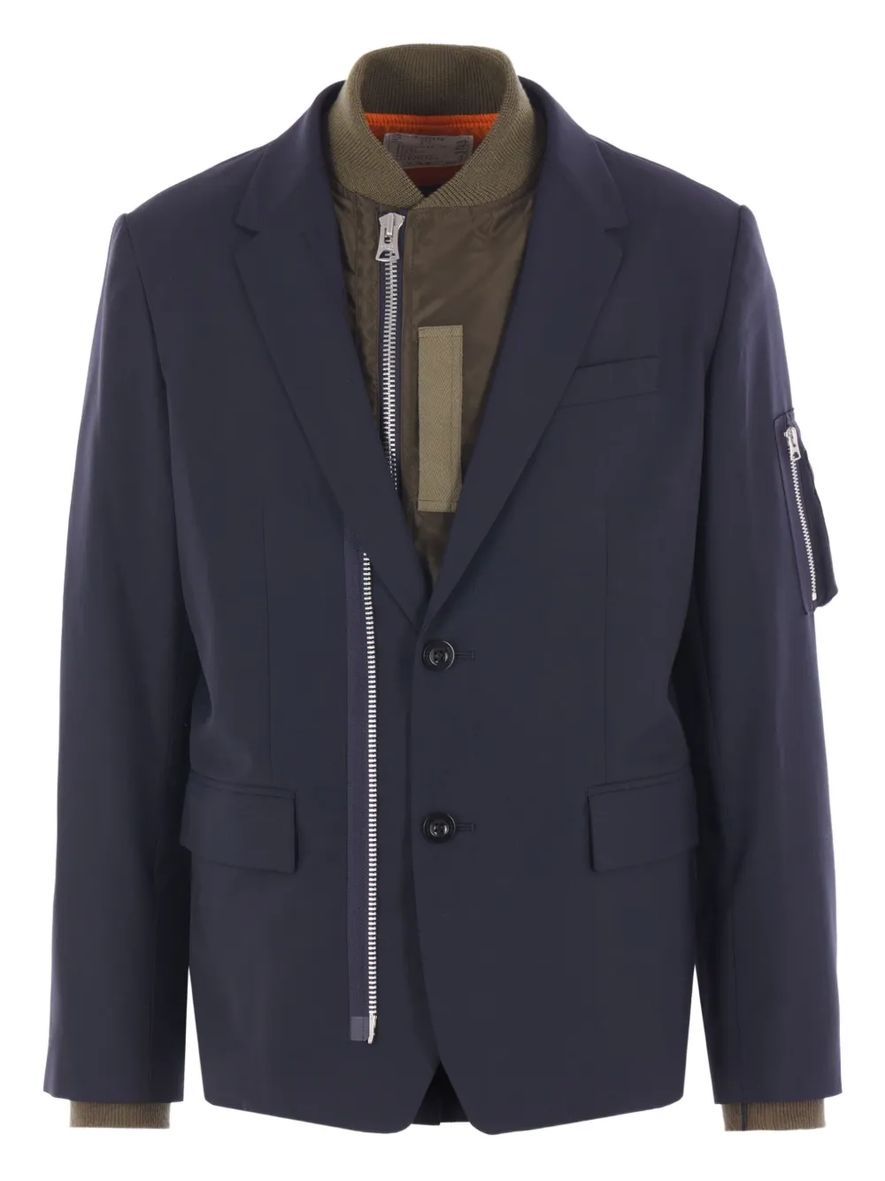 

Жакет с молниями SACAI, синий