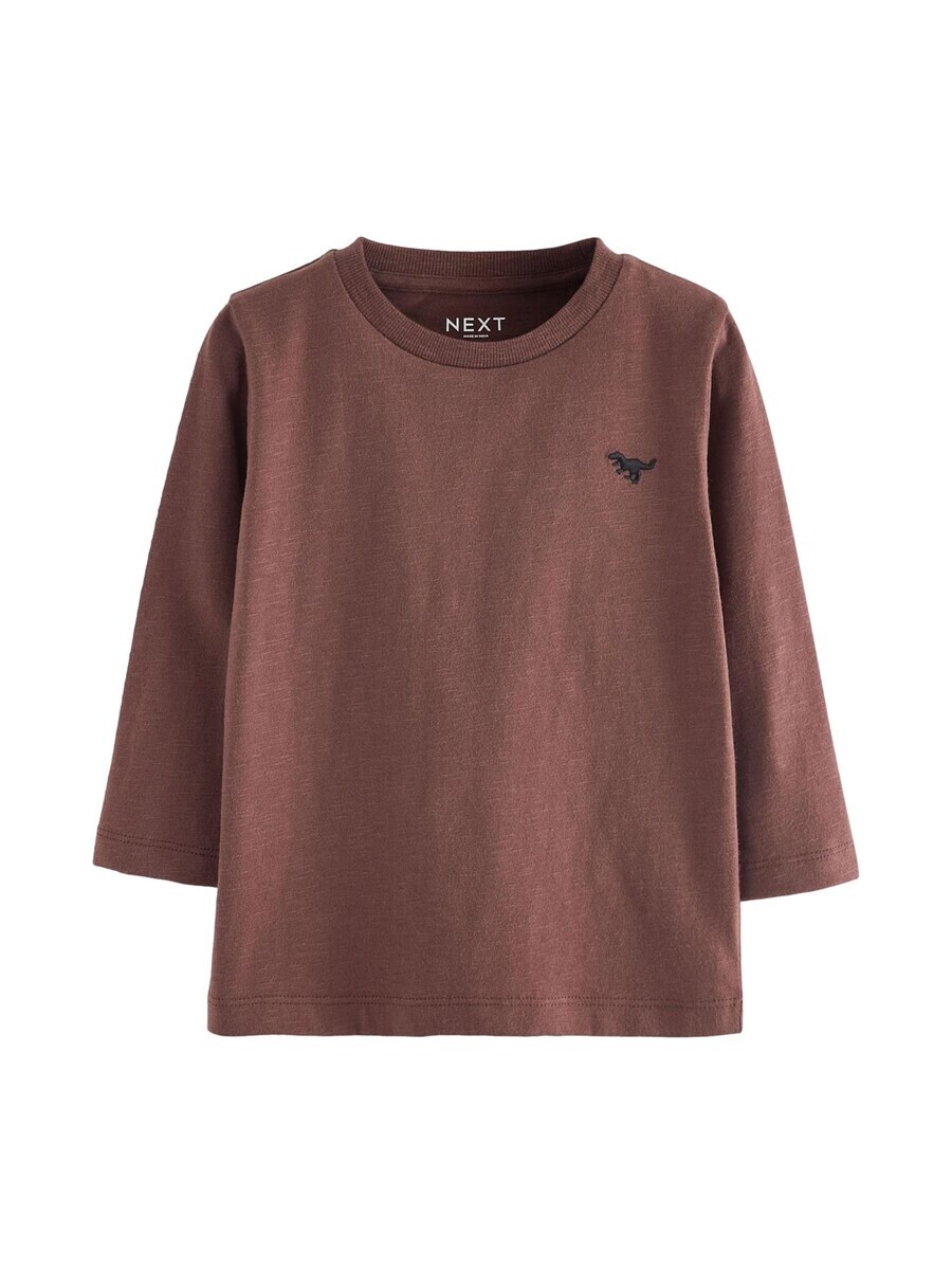 

Лонгслив Next Shirt, коричневый
