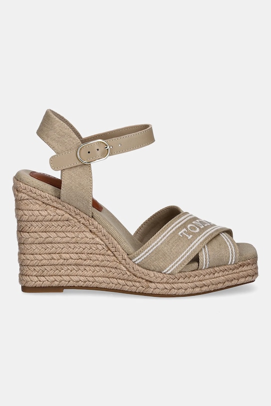 Сандалии TOMMY HILFIGER ESPAD HIGH WEDGE Tommy Hilfiger, бежевый — фото 2