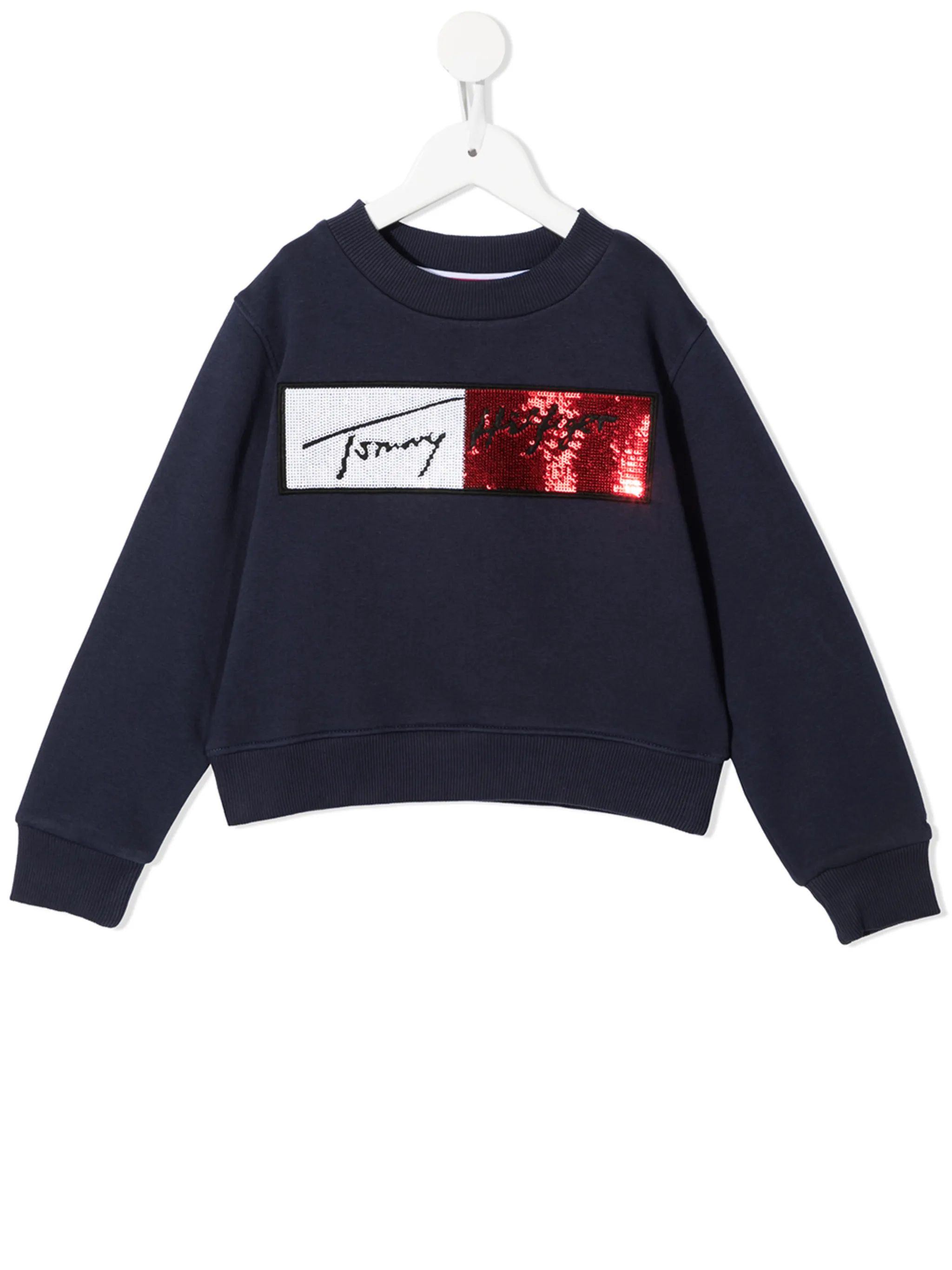 

Толстовка с пайетками Tommy Hilfiger Junior, синий