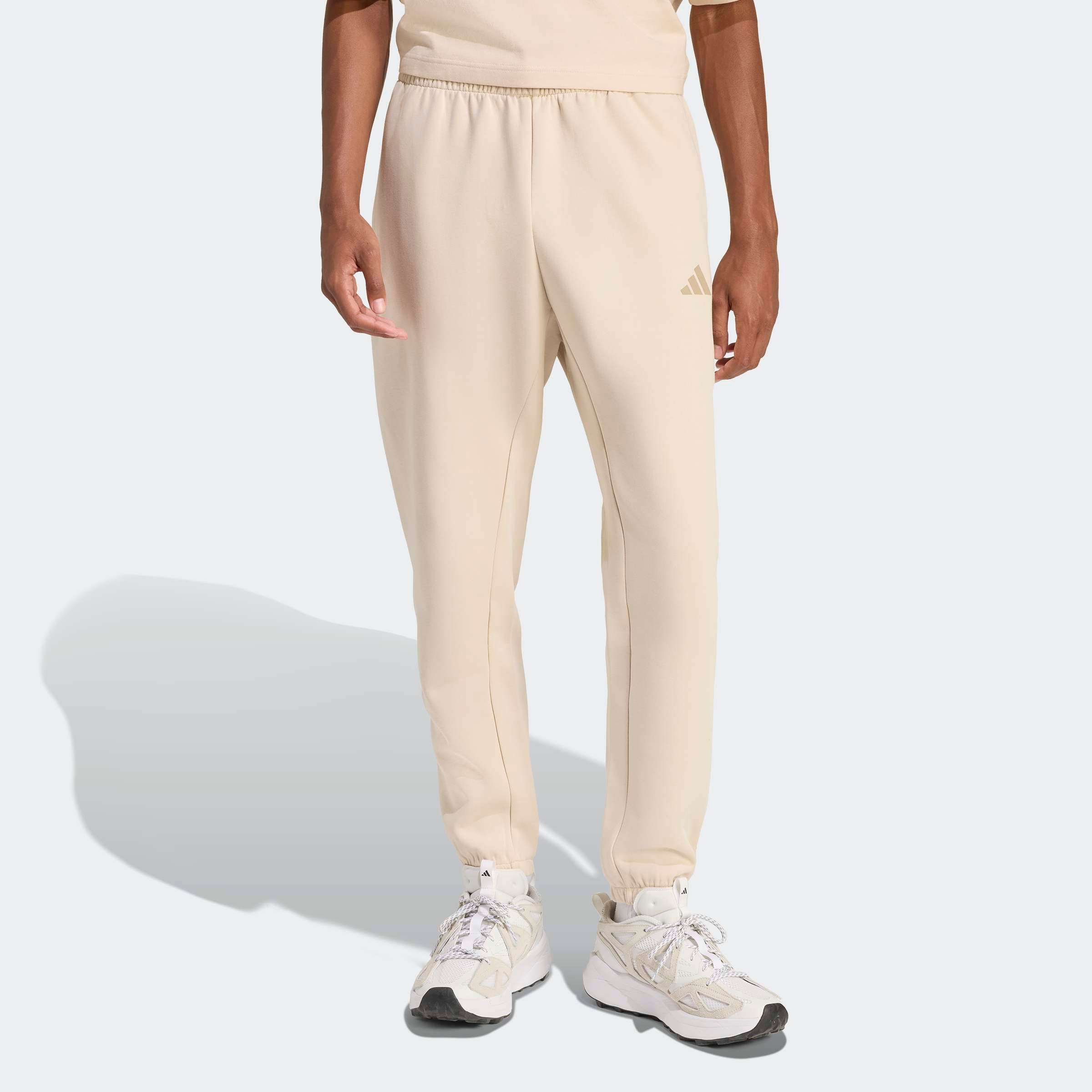 Adidas Sportswear Узкие спортивные брюки в цвете крем, камел — фото 2
