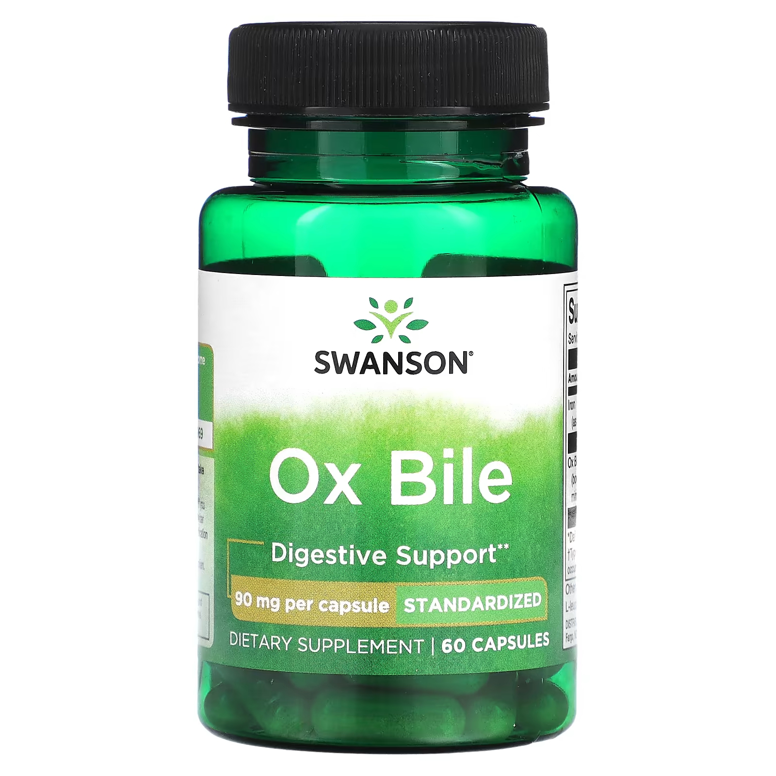 

Добавка Swanson Ox Bile 90 мг, 60 капсул