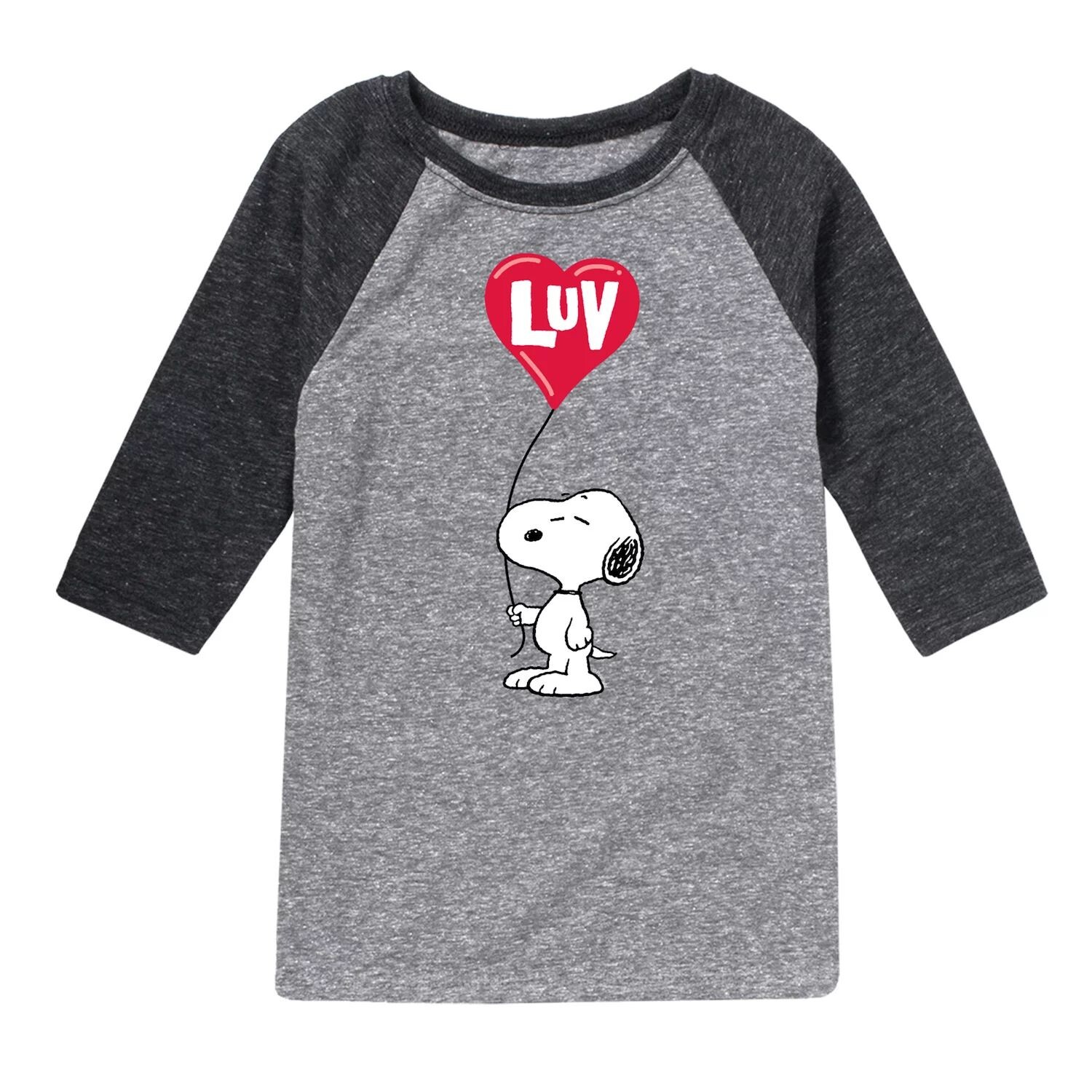 

Футболка Peanuts Snoopy Luv для мальчиков 8–20 лет реглан Licensed Character