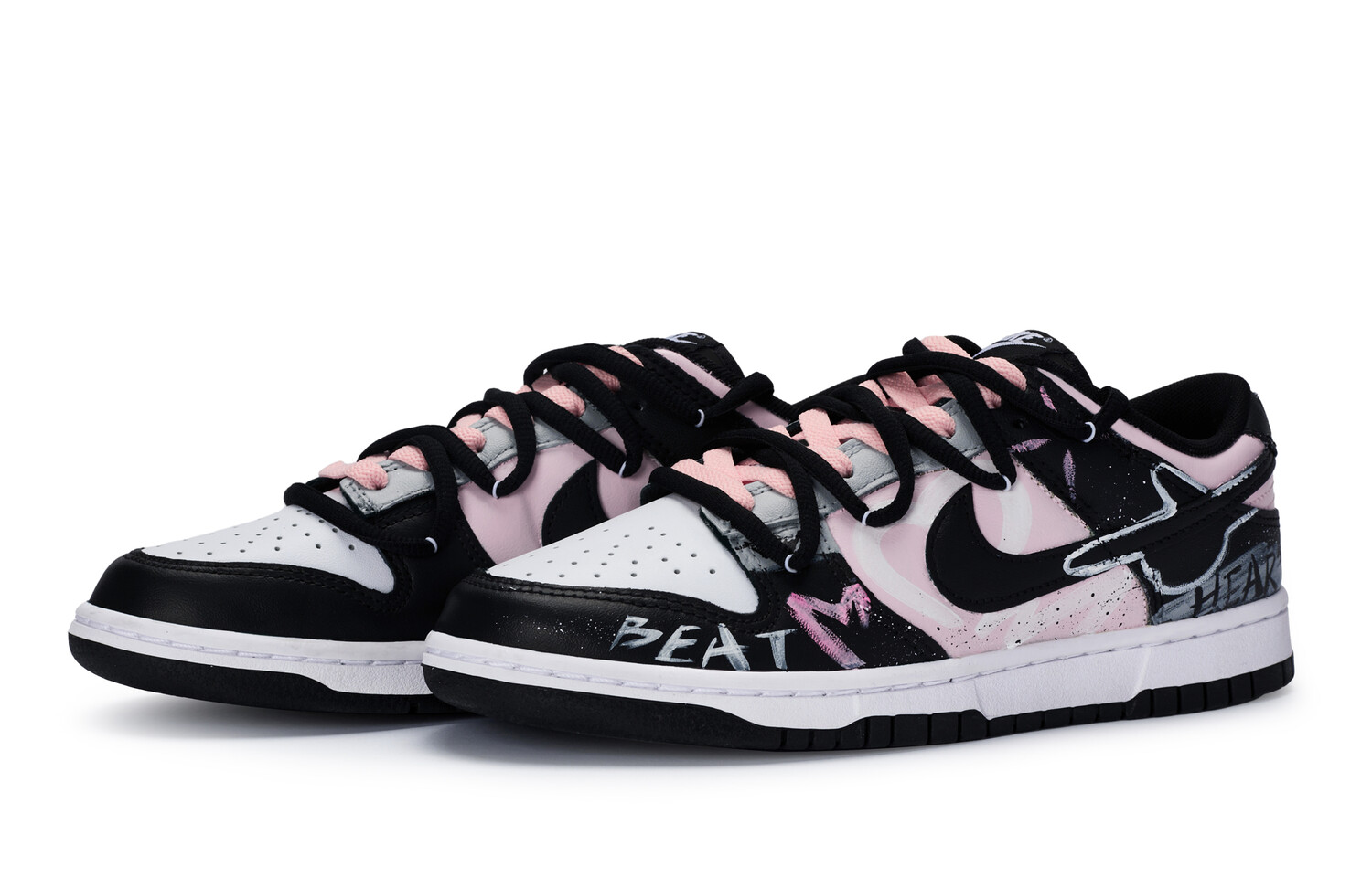 

Женские кроссовки для скейтбординга Nike Dunk, Black pink white