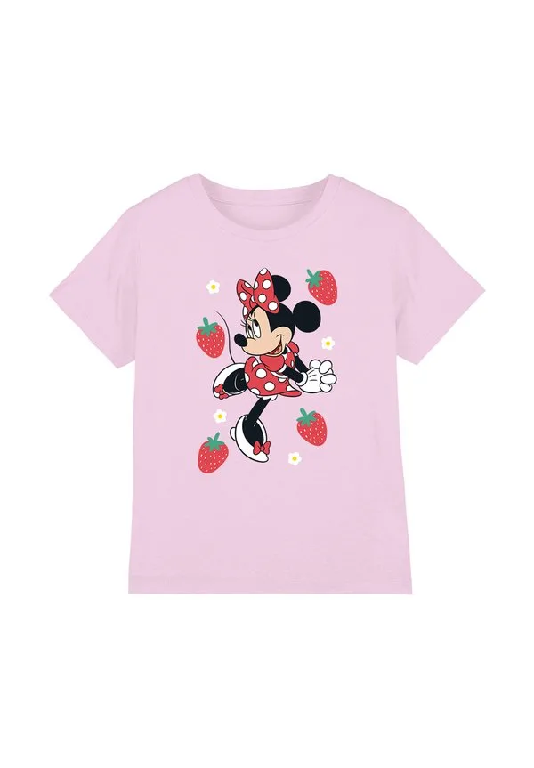 Футболка с принтом минни маус и клубники Disney, Pink