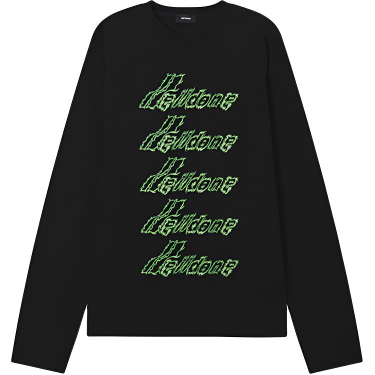 

We11Done Футболки унисекс, черные, с круглым вырезом, умеренно прямой крой, Черный, We11Done Футболки унисекс, черные, с круглым вырезом, умеренно прямой крой