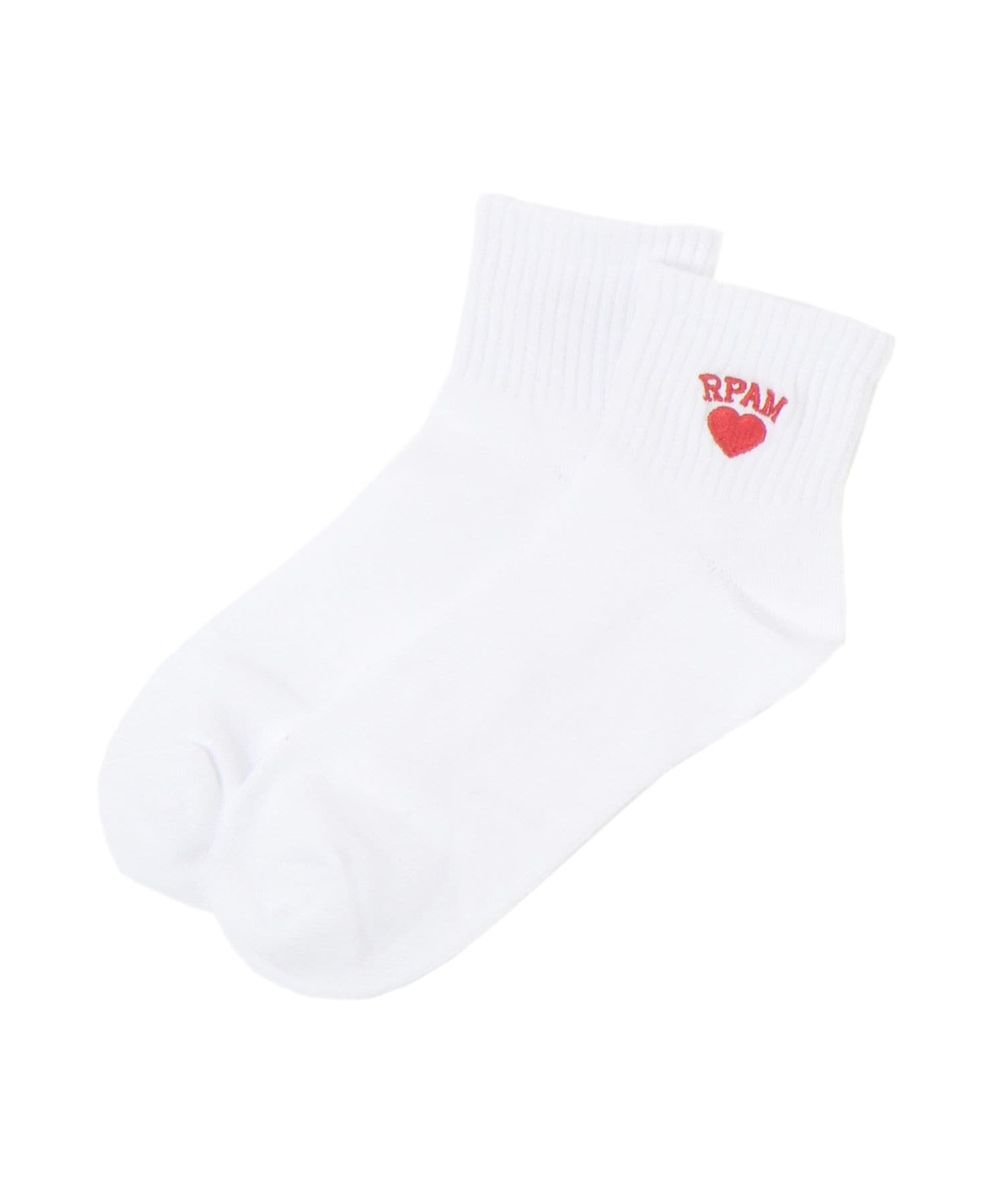 Носки с сердечком и одним очком Repipi armario, Sarashi x Red 02