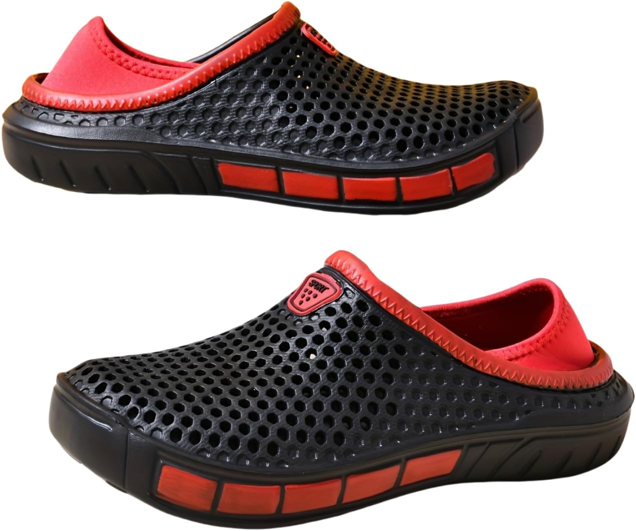 

Мужские шлепанцы с EVA подошвой, с закрытым носком для работы, сада и дома, удобные для улицы и пляжа Hhhchpm, черный