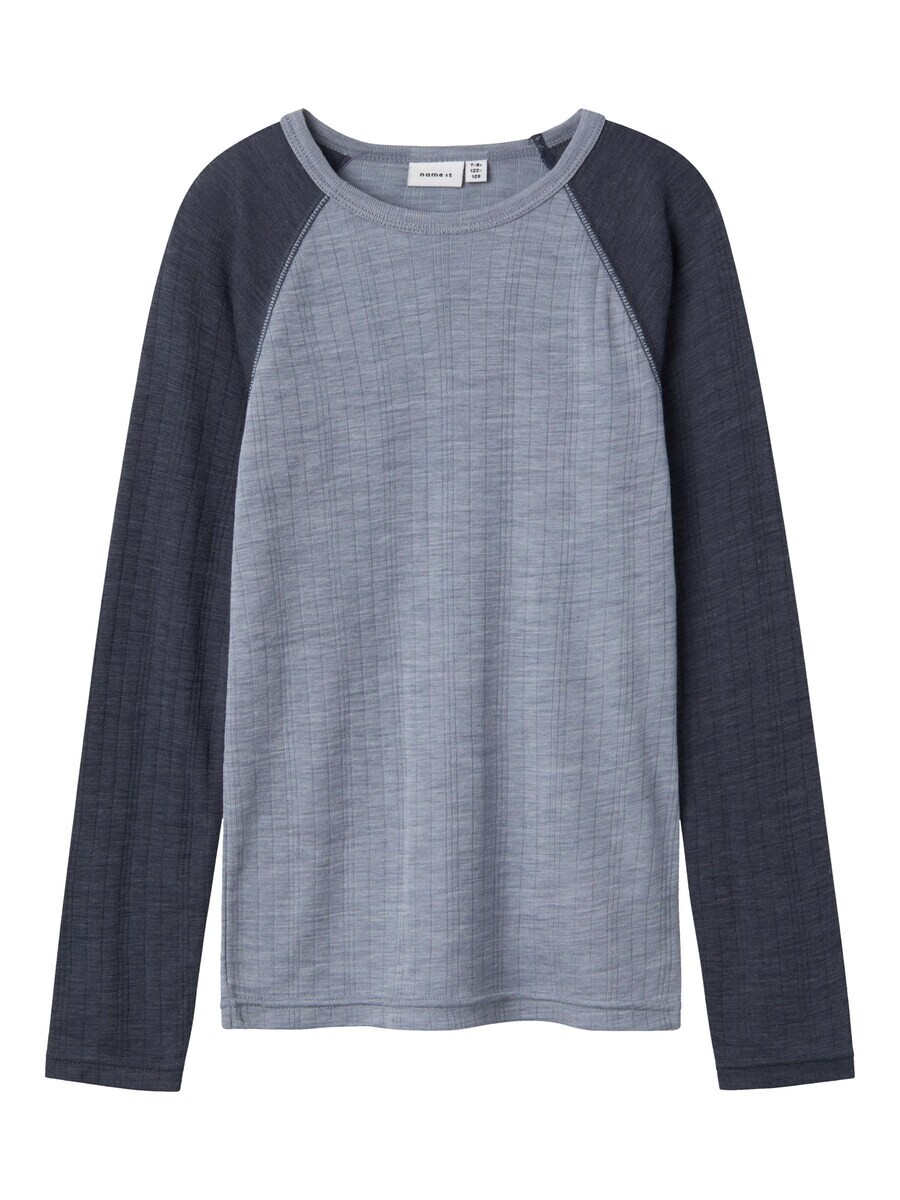 

Лонгслив NAME IT Shirt, цвет blue/night blue