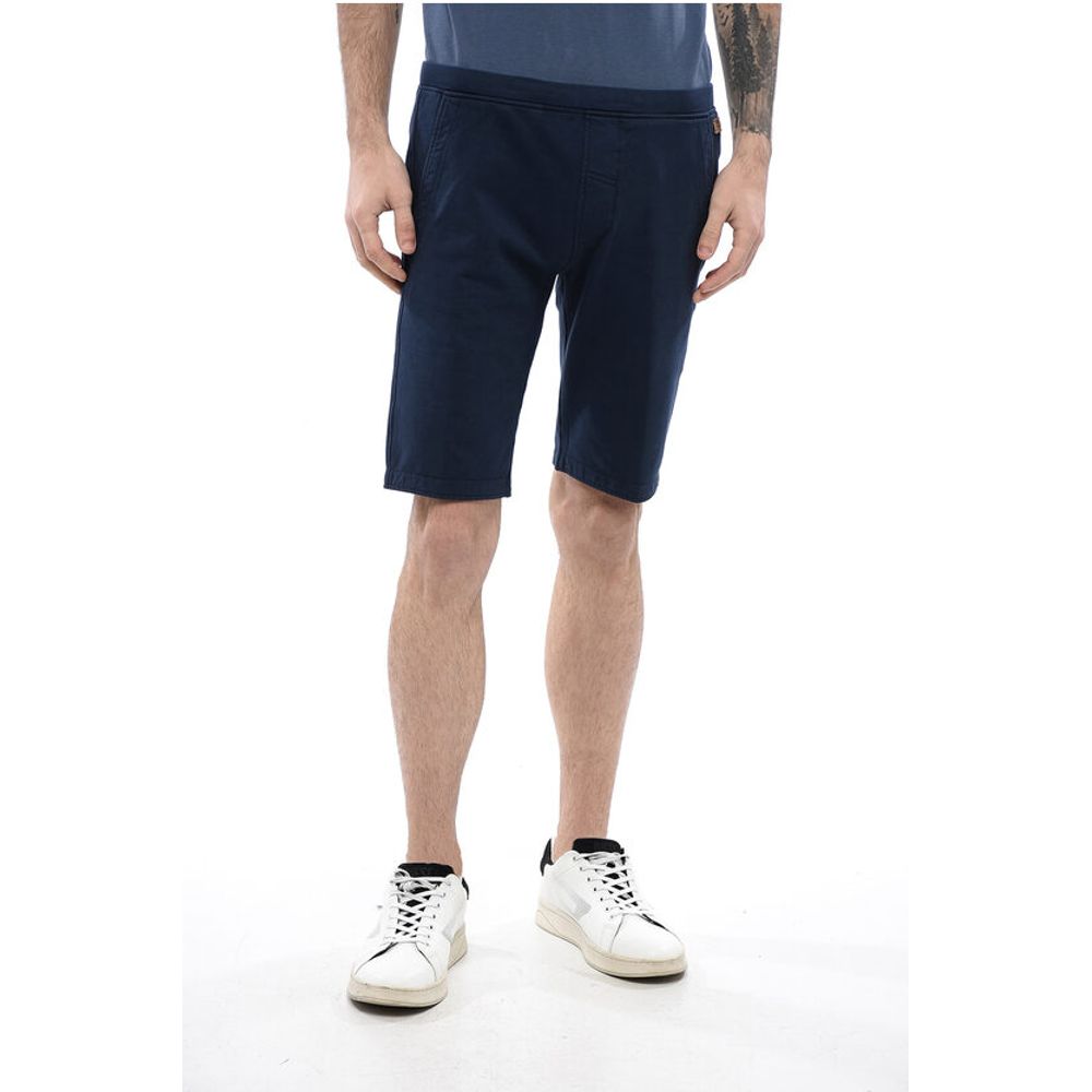 

Узкие шорты из хлопка с начесом ID Corneliani, Blue