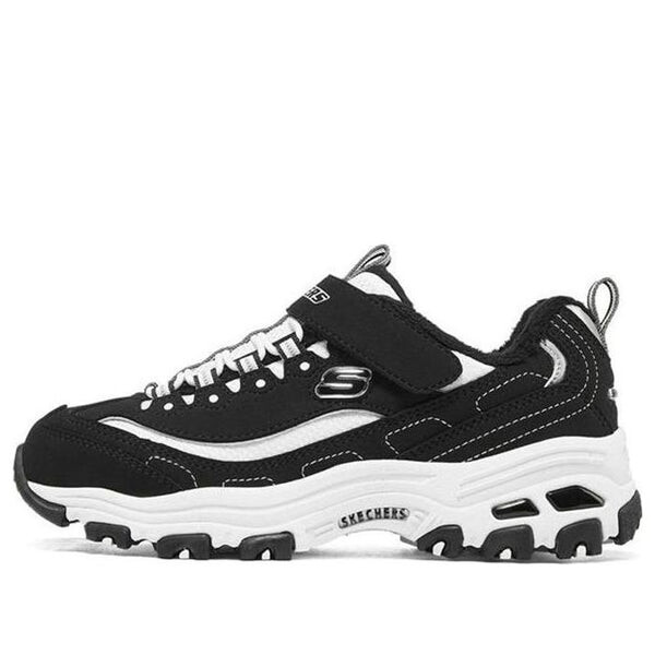 

Кроссовки dlites running shoes 'black white' Skechers, черный