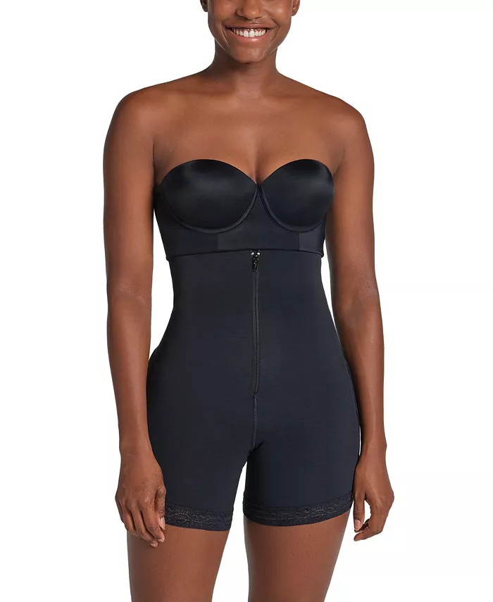 

Женские утягивающие шорты с эффектом подтяжки живота и ягодиц без бретелей Leonisa, черный