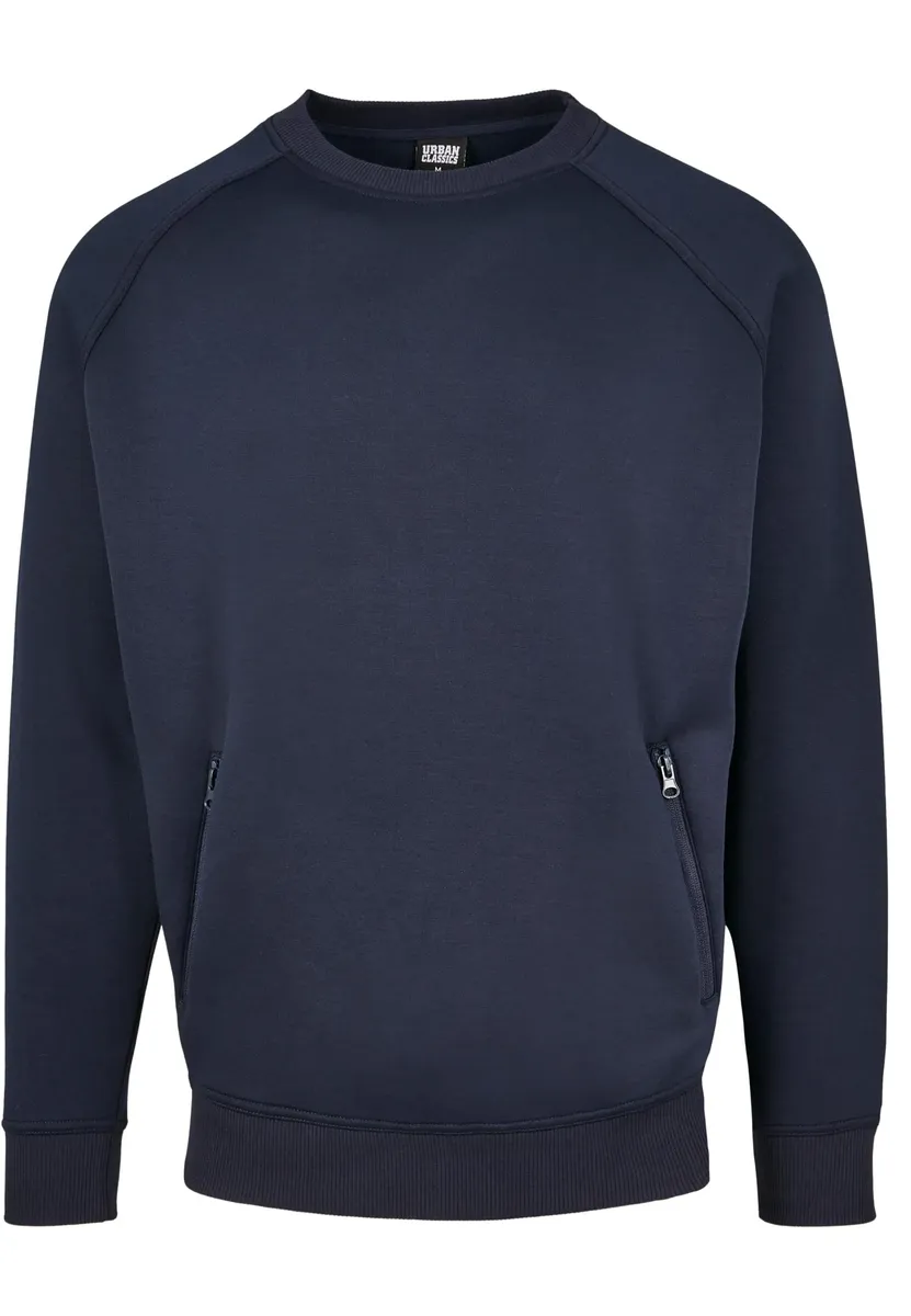 

Свитер с круглым вырезом URBAN CLASSICS " Urban Classics Men's Raglan Zip Pocket Crew", цвет Midnightnavy
