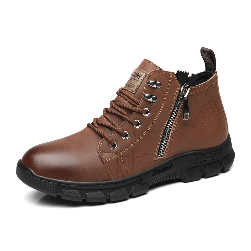 

Ботинки мужские Modengpan, цвет Brown Fleece-lined