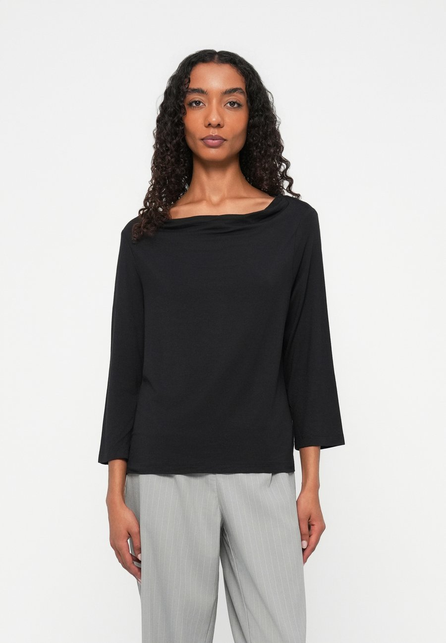 

Топ TOM TAILOR SLEEKY WATERFALL COLLAR, Deep Black/Black