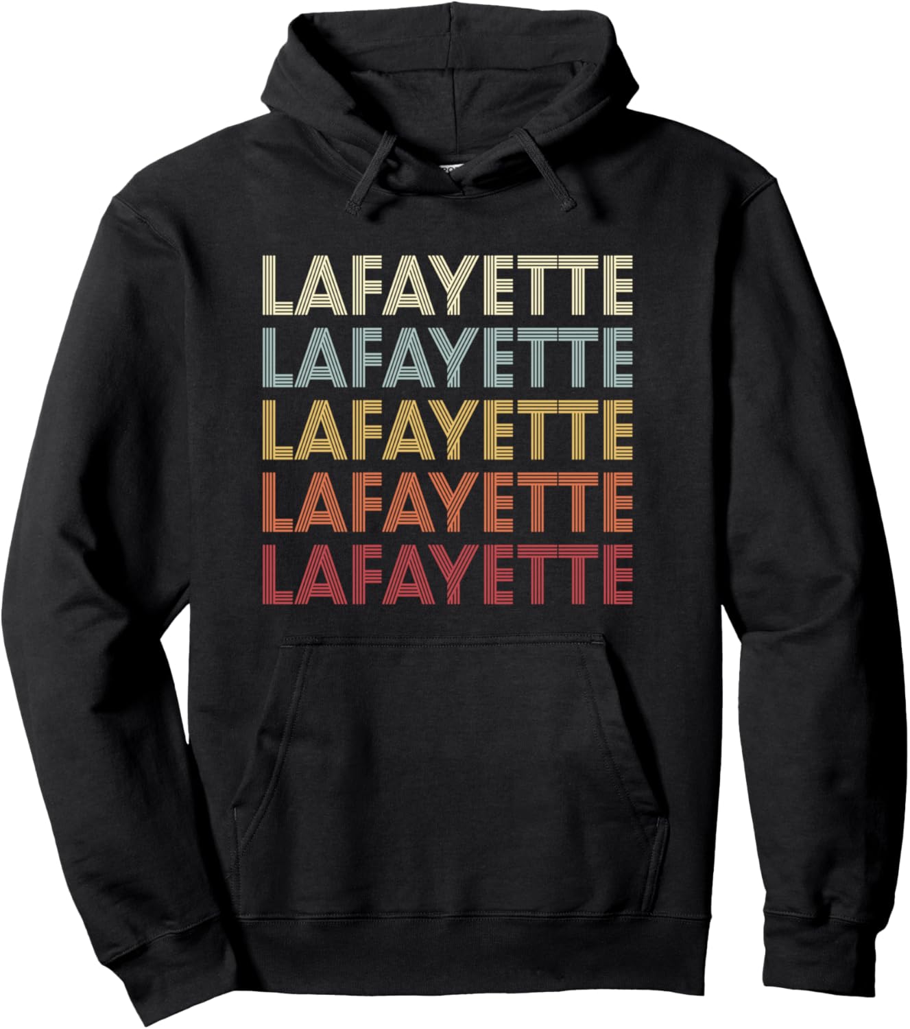 

Худи в стиле ретро с винтажным текстом, Лафайет, Калифорния, черный Lafayette California Lafayette Ca Retro Vintage