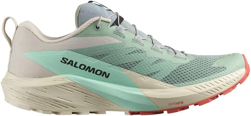 

Кроссовки для трейлраннинга Salomon Men’s Sense Ride 5, Lily Pad Rainy Day Bleached Aqua