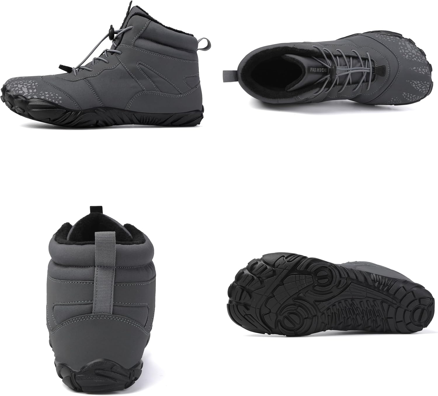 Ботинки Dinint для мужчин и женщин с широкой передней частью, серый — фото 3