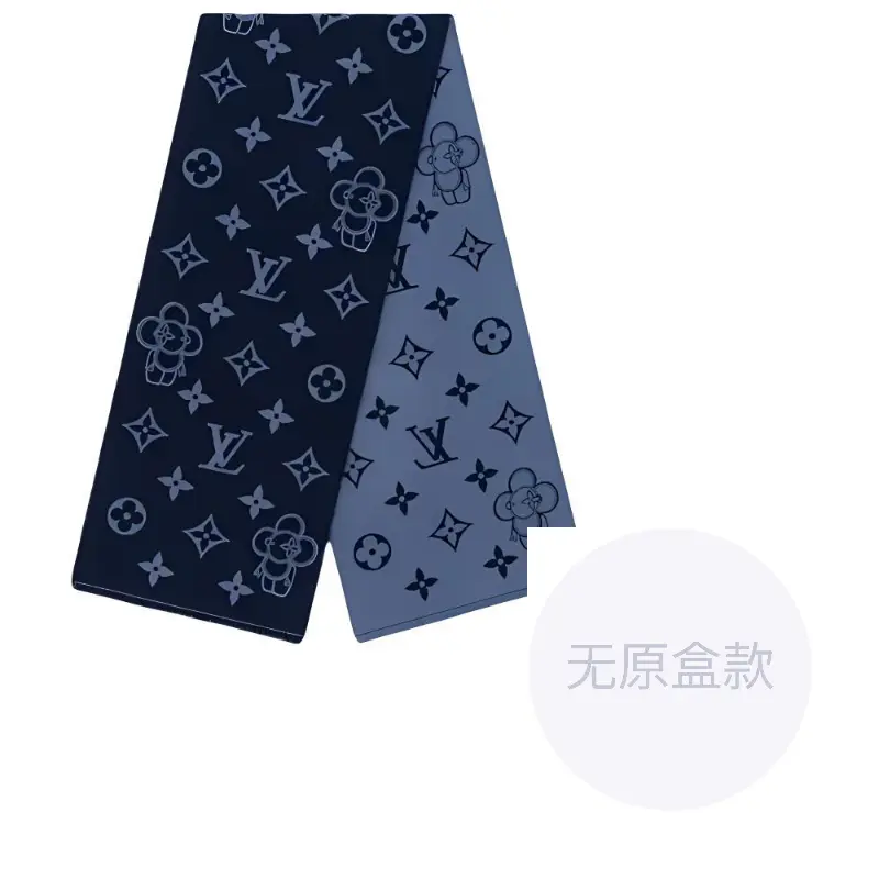 

LOUIS VUITTON Шарф Monogram Vivienne, Marine Blue