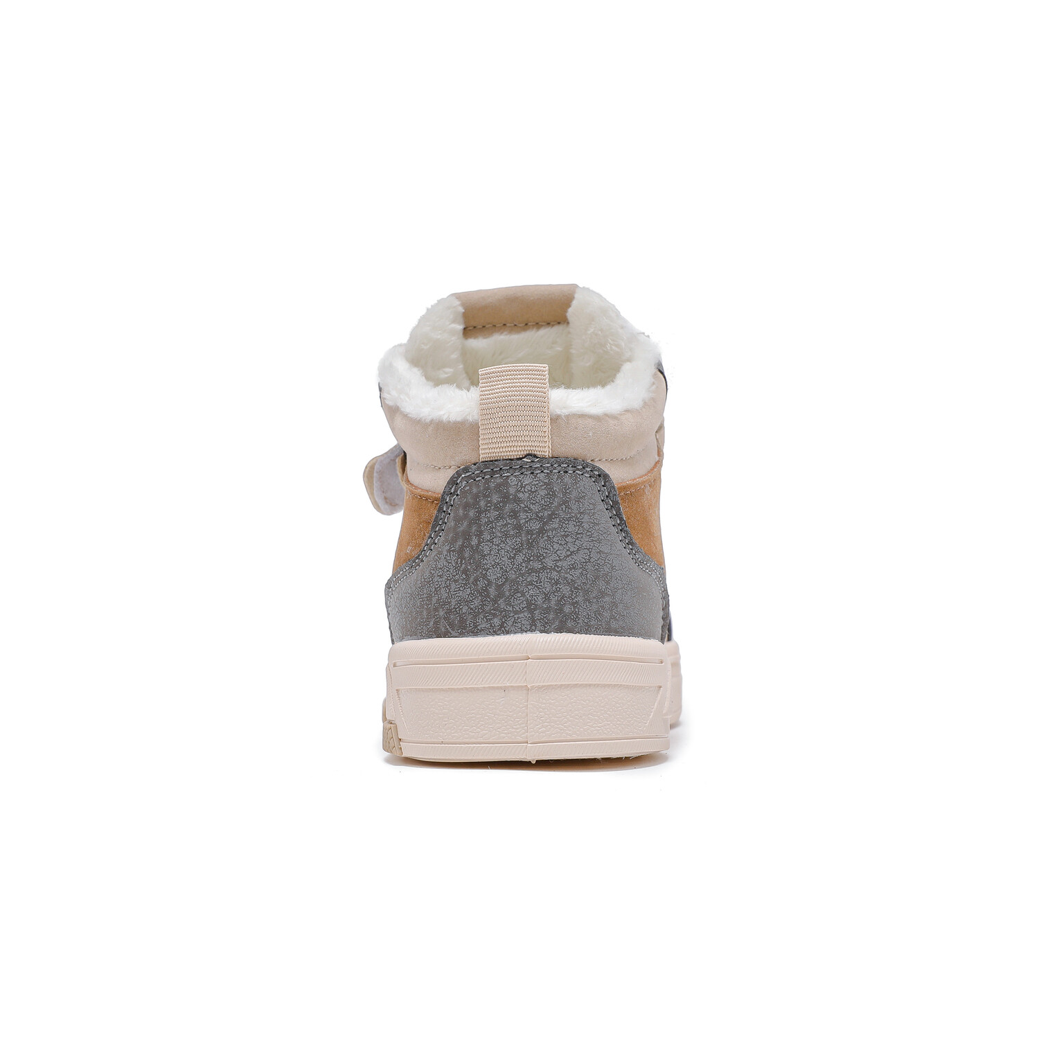 Кроссовки WARRIOR Kids Skateboarding Shoes Kids Mid-top, бежевый/черный — фото 3