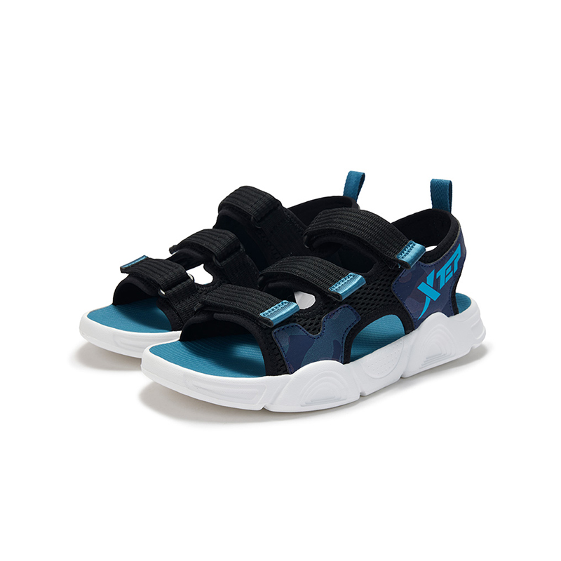 XTEP Сандалии Anti Slip Wear Resistant Low Top Sandal Black Kids' — фото 3