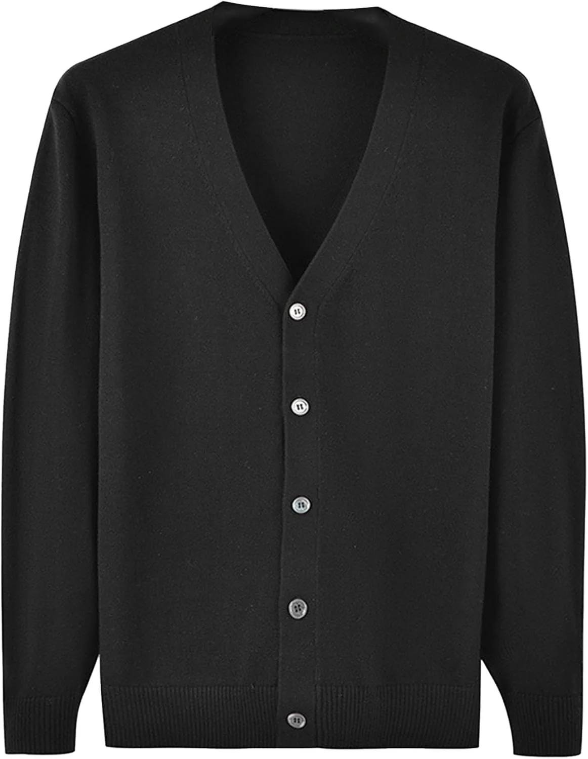 

Мужской кардиган V-образным вырезом на пуговицах, вязаный, casual, slim fit, с длинными рукавами и косой вязкой Maiyifu-GJ