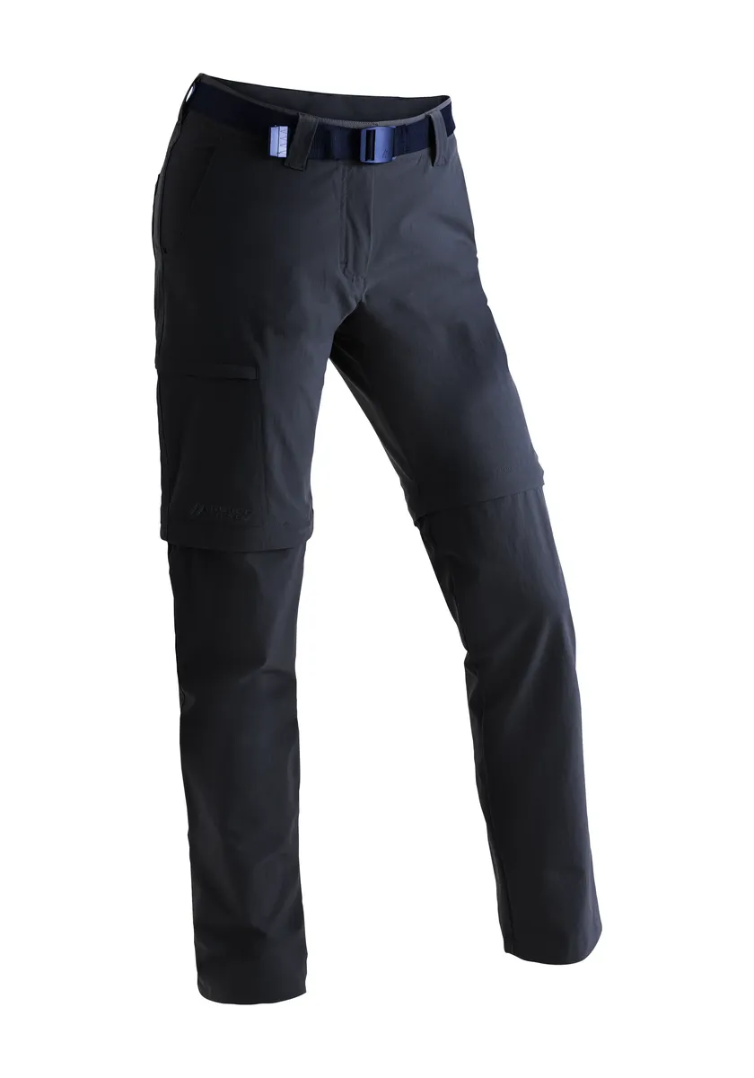 

Функциональные брюки Maier Sports "Inara slim zip", женские походные брюки, уличные брюки на молнии, 4 кармана, облегающий крой, синий