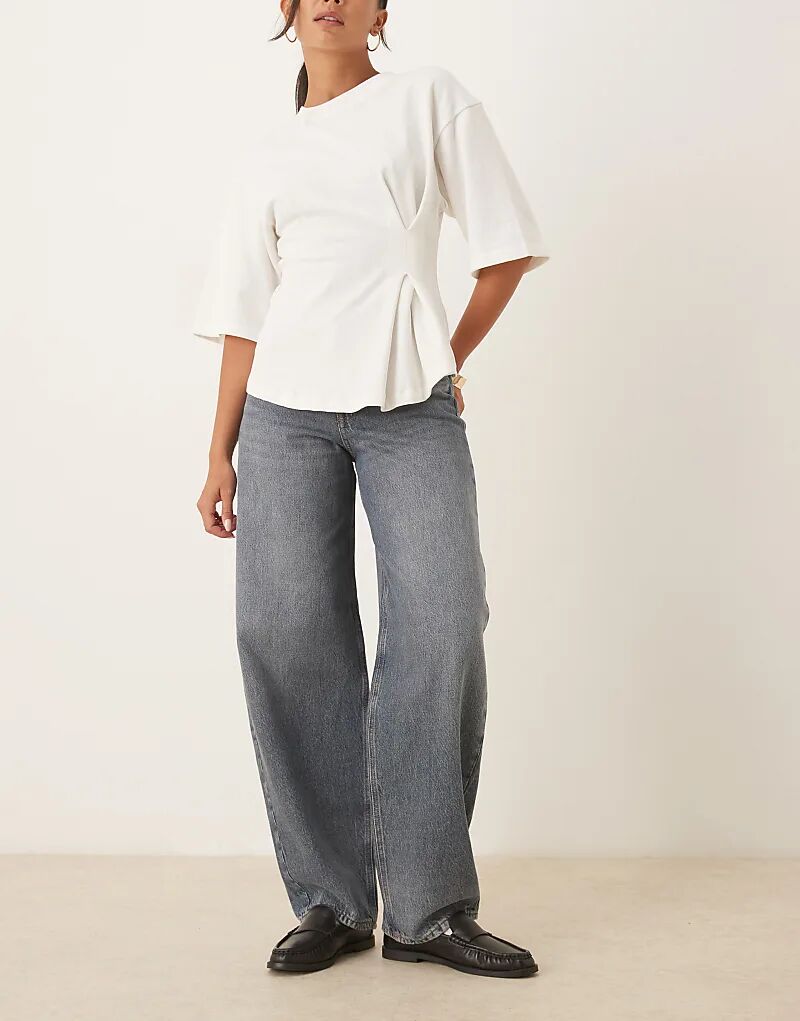 

Джинсы JJXX Fuji с заниженной талией, средне-синего цвета