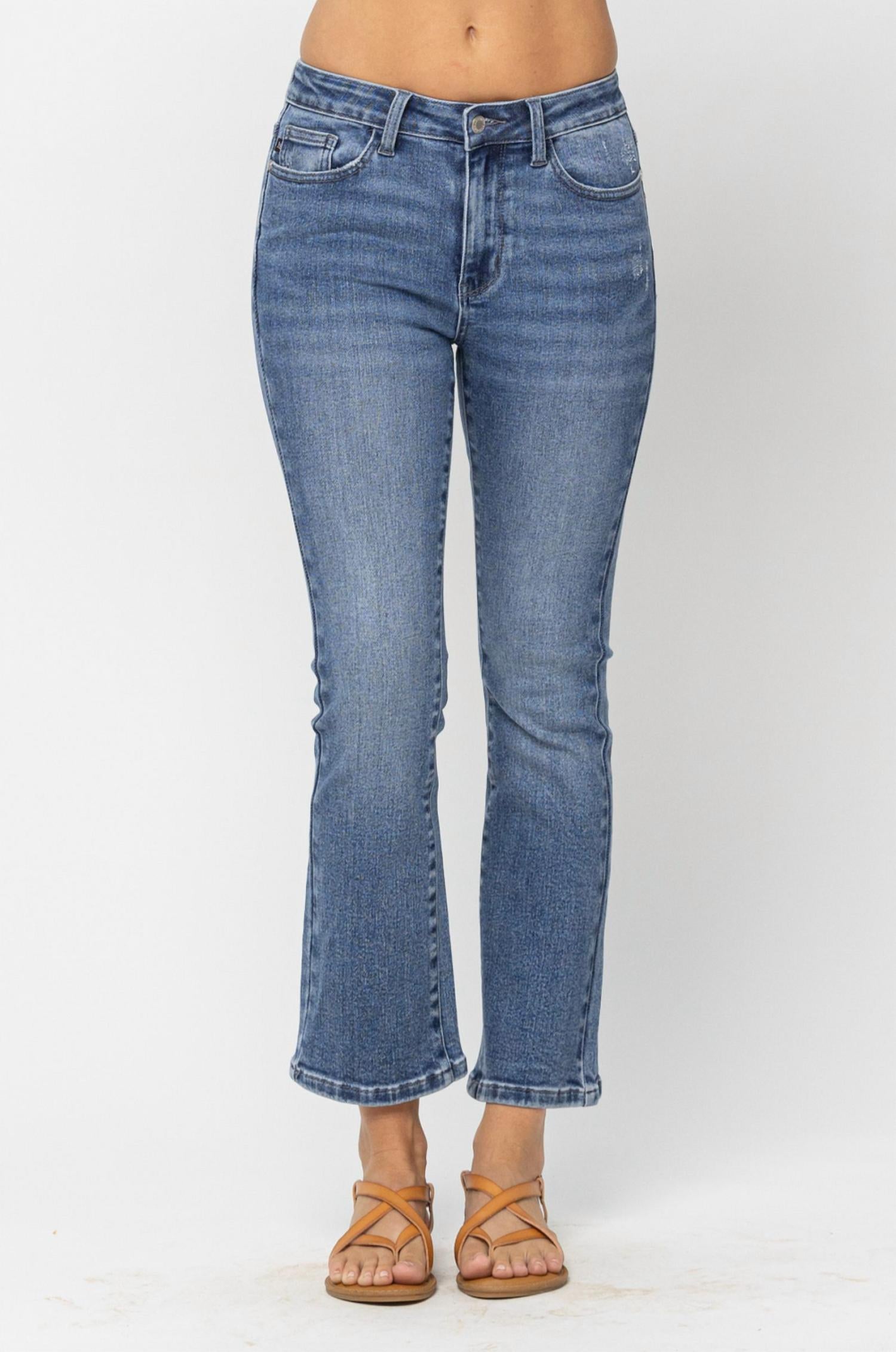 

Джинсы Kristen средней посадки Boot Cut средней посадки Judy Blue, цвет medium wash