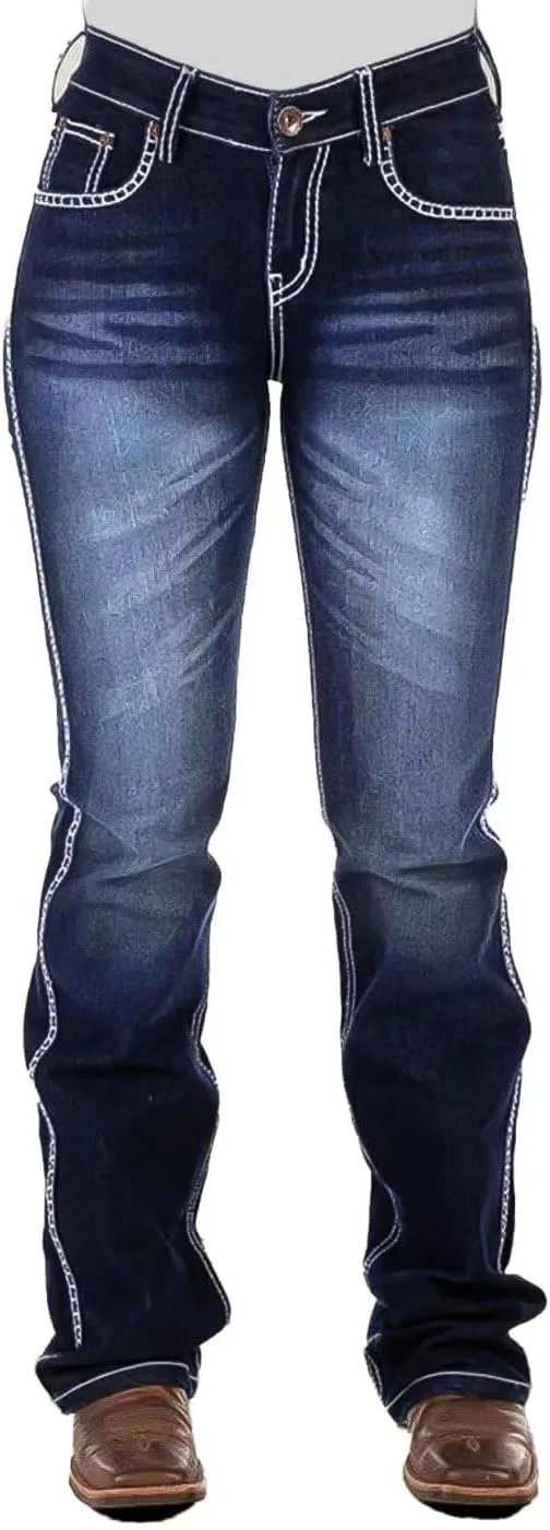 

Джинсы Flamingals Bootcut High Rise Casual Pocket Denim