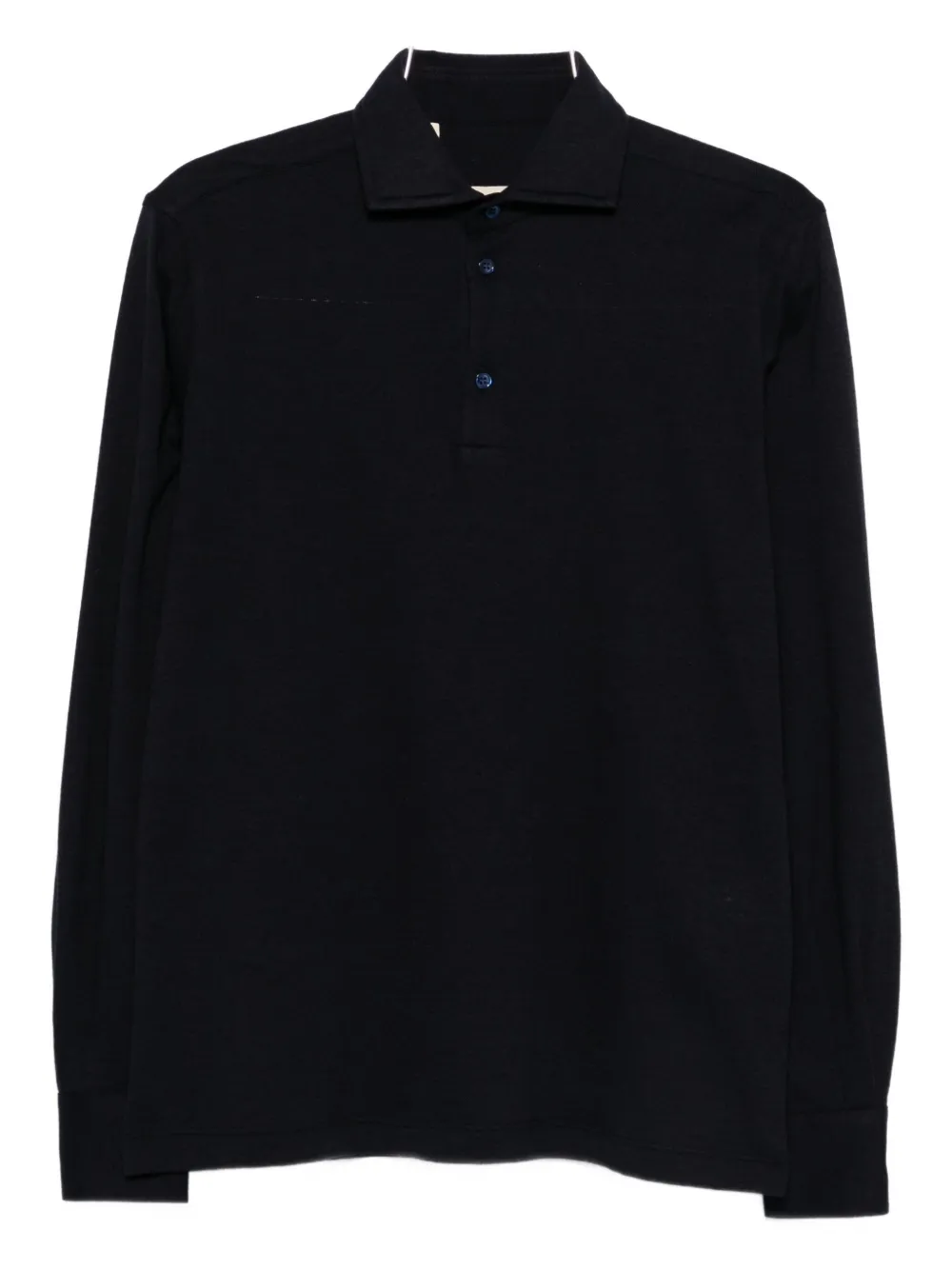 

Поло с длинными рукавами Maurizio Baldassari, синий