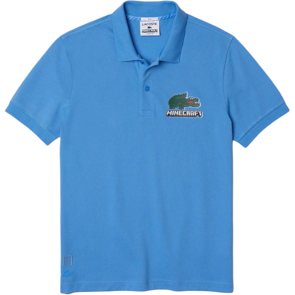 Поло LACOSTE Light Blue, универсальное, светло-голубое