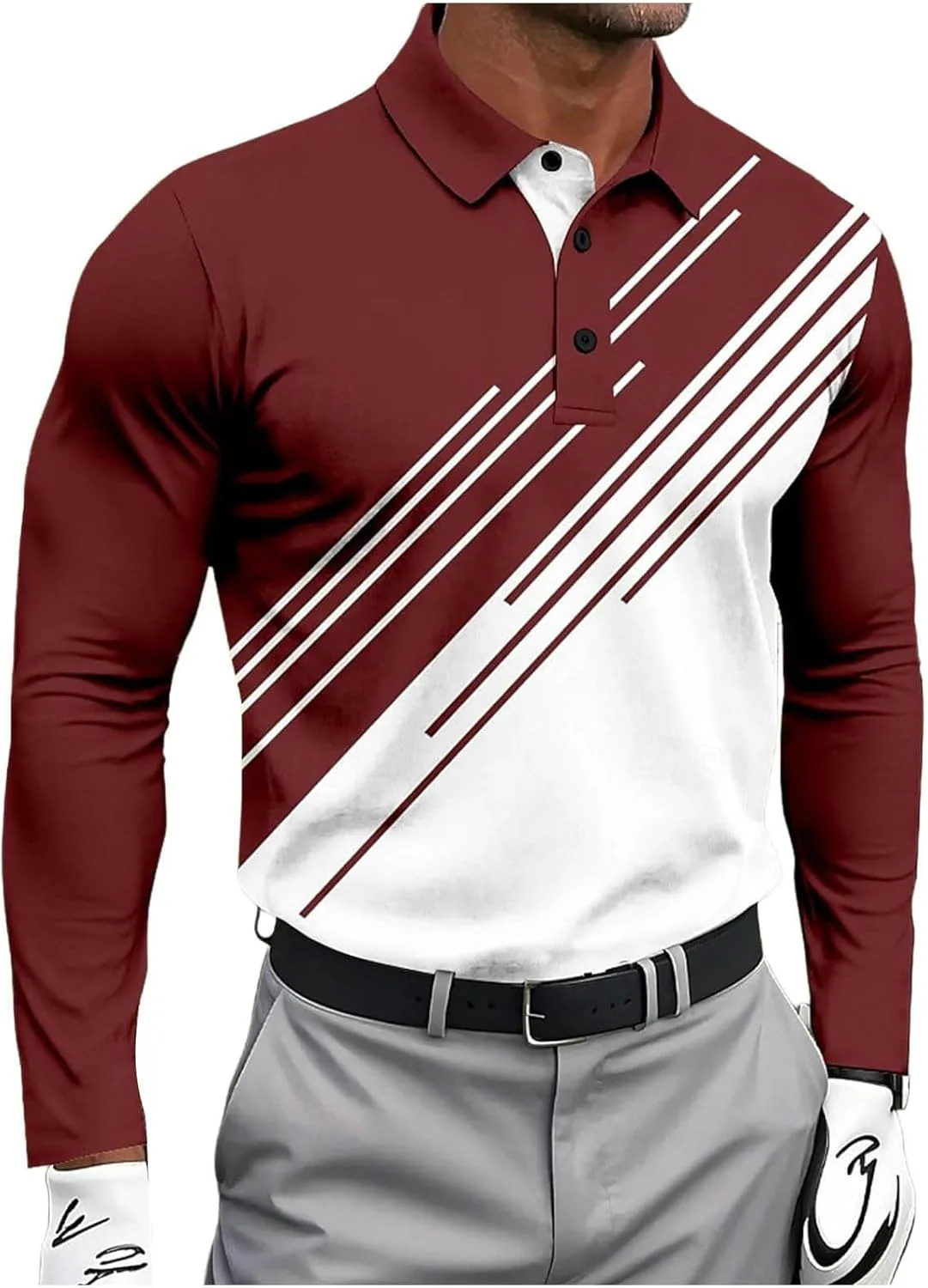 

Мужская повседневная рубашка с длинным рукавом, легкая и эластичная