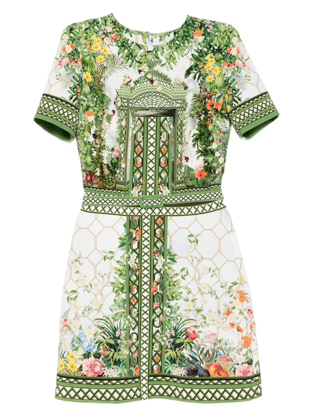 

Платье с цветочным принтом Mary Katrantzou, синий