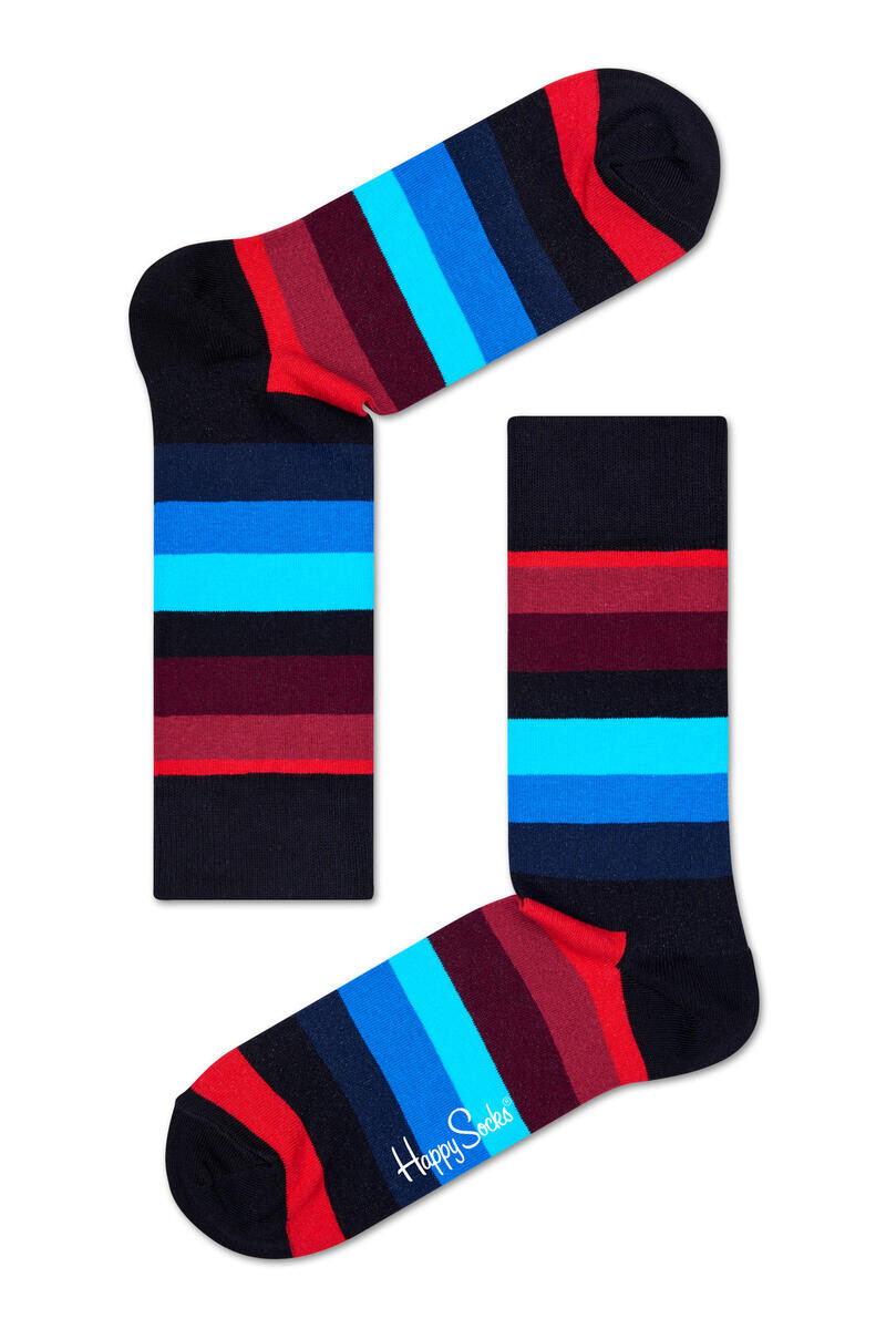 

Полосатые носки Happy Socks, черный