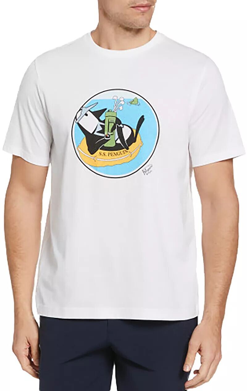 

Мужская футболка для гольфа с принтом кораблекрушения Original Penguin
