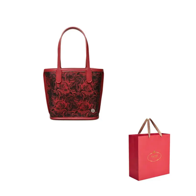 

PAYOT Сумка свадебная через плечо из микрофибры, Dark Red