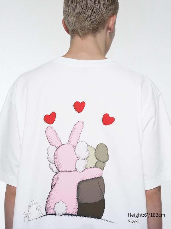 

Футболка с графическим рисунком kaws + warhol ut Uniqlo, белый