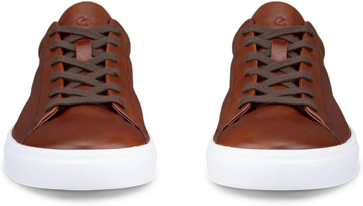 Мужские кроссовки ECCO Soft 10, цвет коньяк, коричневый — фото 2