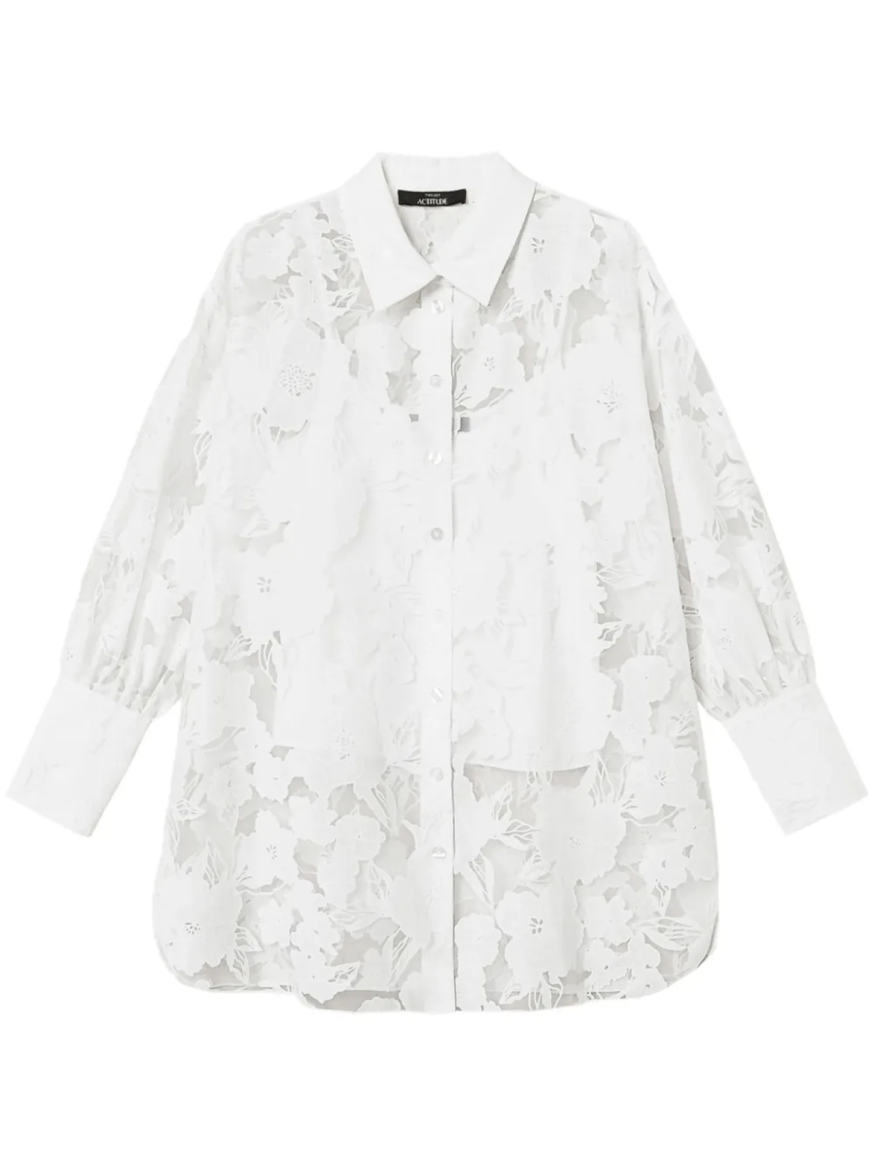 

TWINSET рубашка из органзы, белый