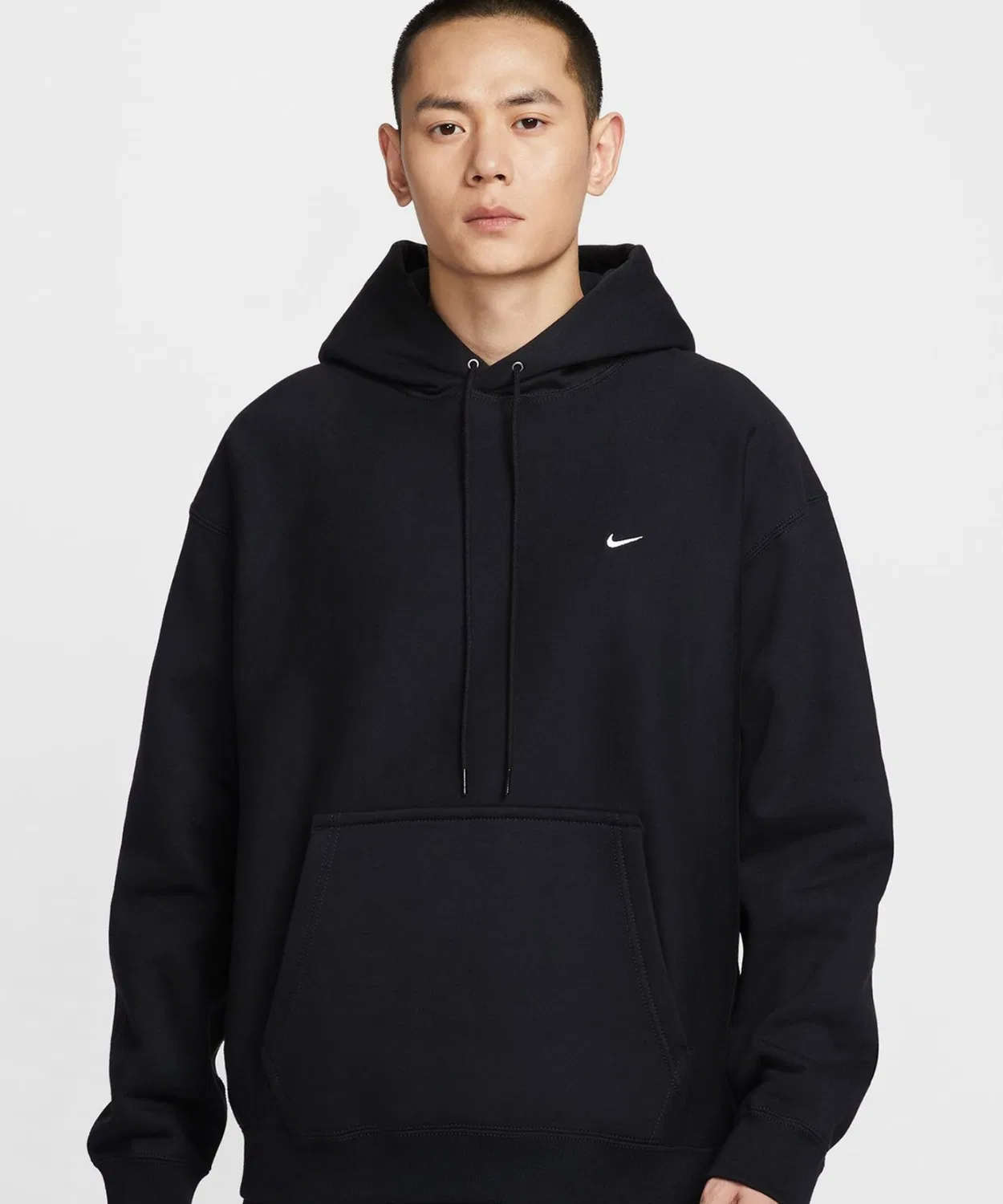 Худи Nike NL Solo Swoosh BB Pullover L/S, чёрный