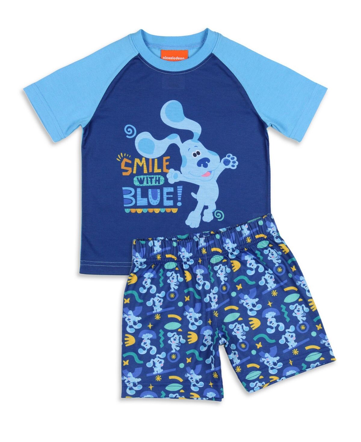 

Синий детский пижамный комплект для сна Nickelodeon Toddler Boy's Smile Blue's Clues