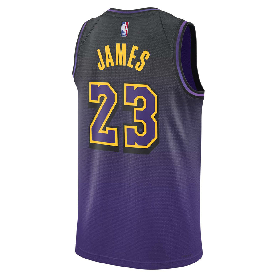 Джерси Nike Los Angeles Lakers 2024/25 City Edition Jersey 'Lebron James', фиолетовый — фото 2