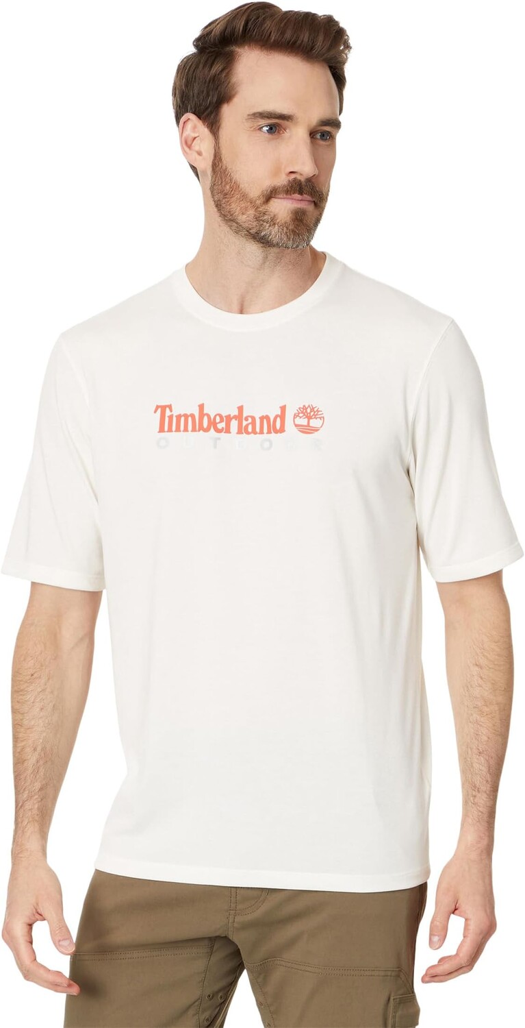 

Футболка Timberland Anti-UV Printed Tee, цвет Vintage White