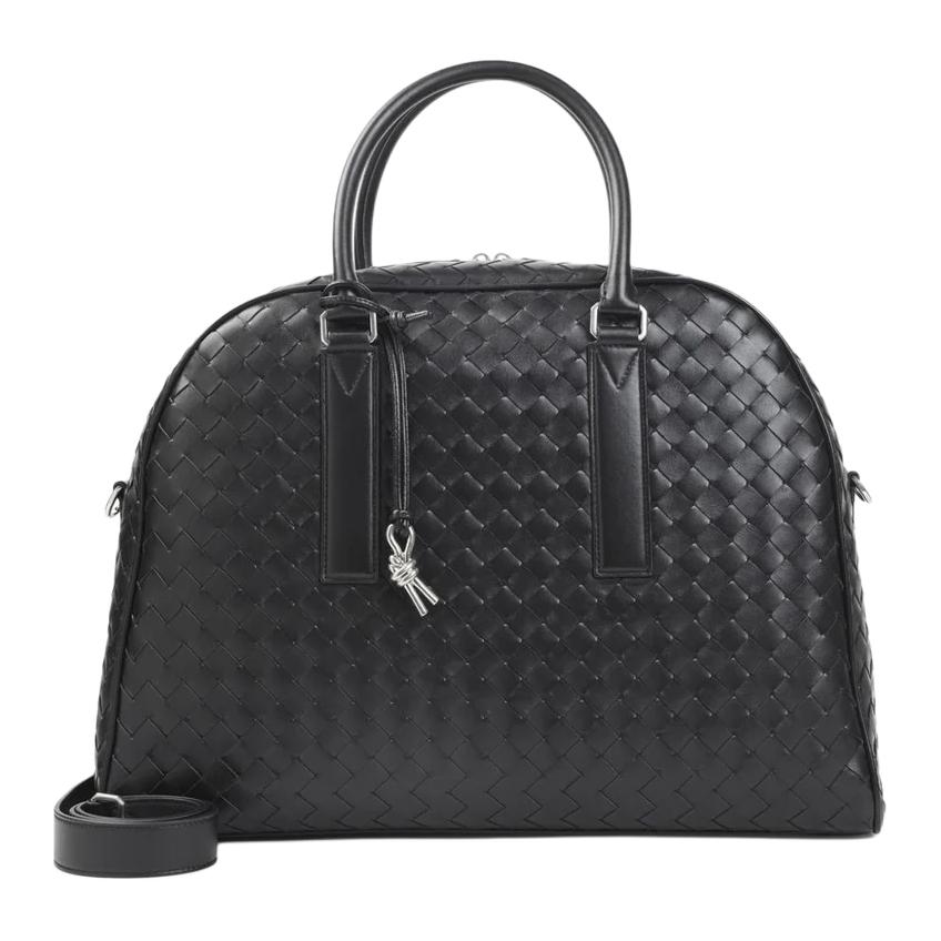 Bottega Veneta Мужская сумка из коровьей кожи черная — фото 2
