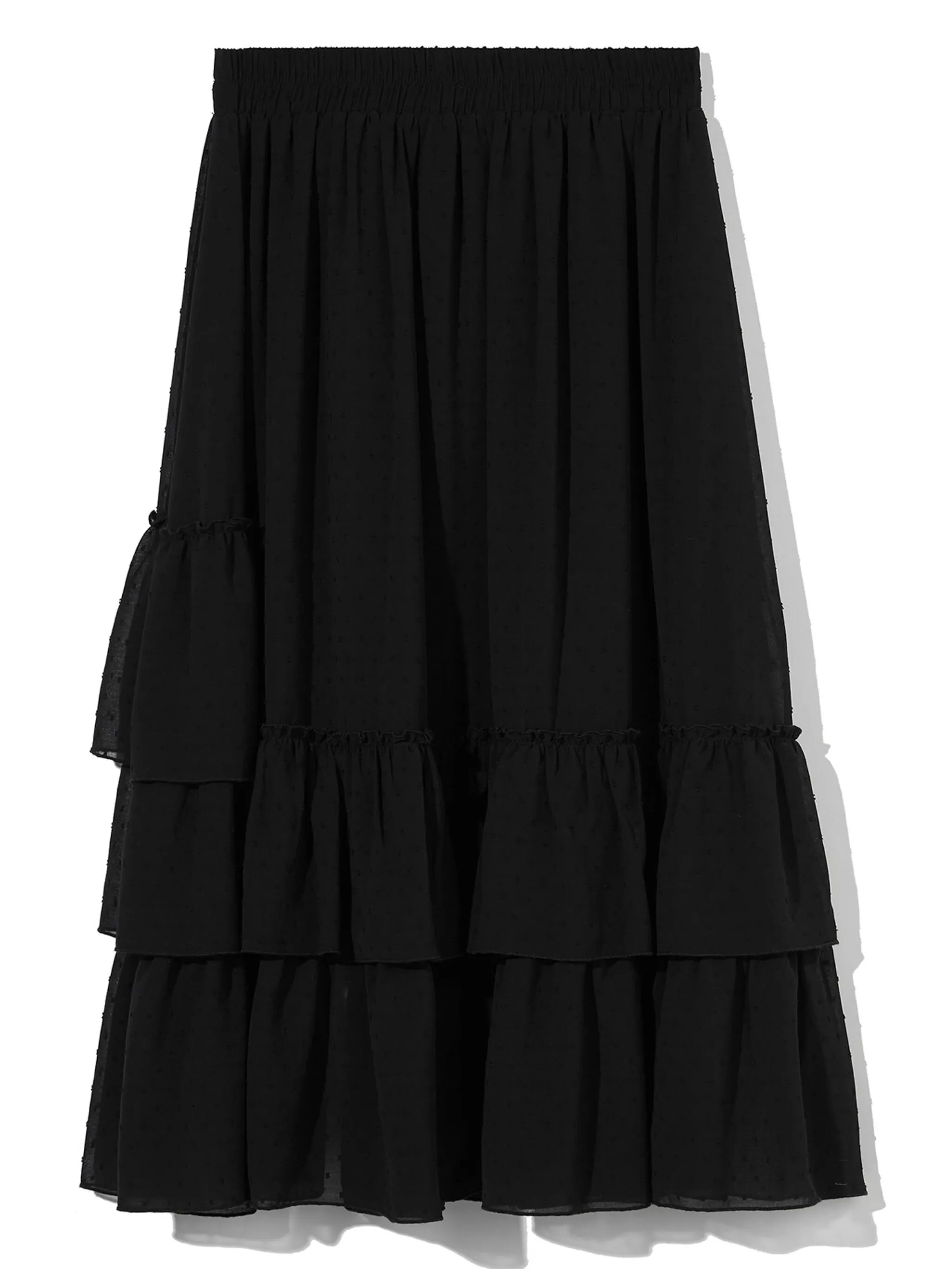 

Юбка миди в горох с оборками B+Ab, черный