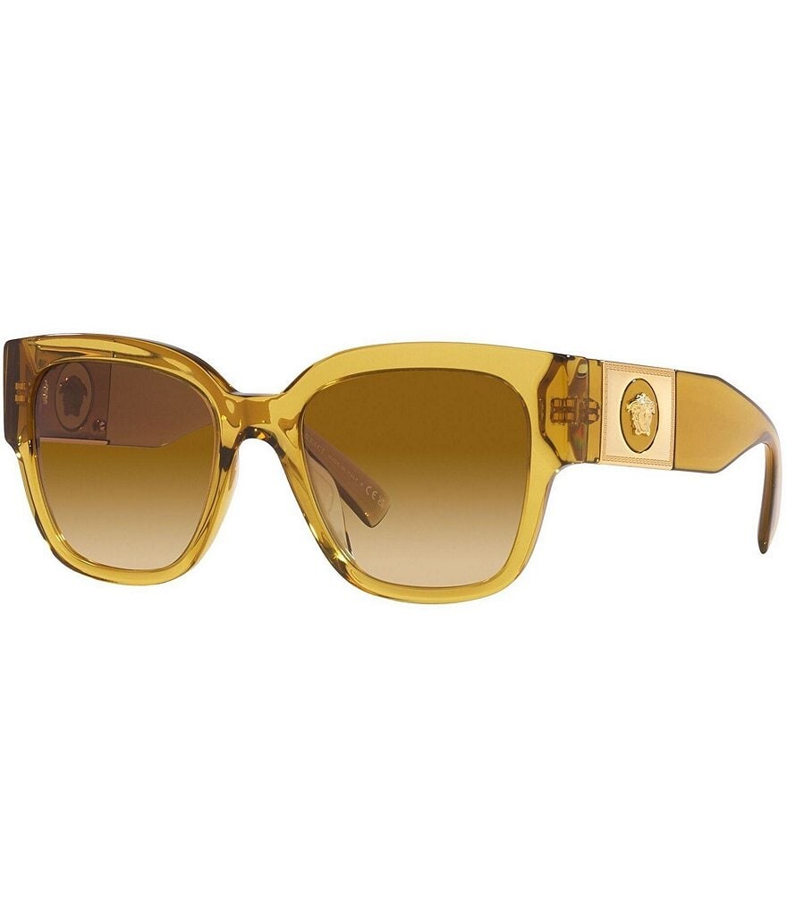 

Versace Женские прямоугольные солнцезащитные очки Ve4437u 54 мм, желтый